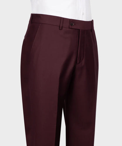 Latest Peaked Lapel Burgundy Double Breasted Suit for Prom