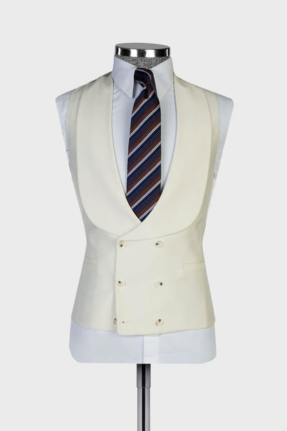 Men's Wide Peak Lapel 3-piece Suit
