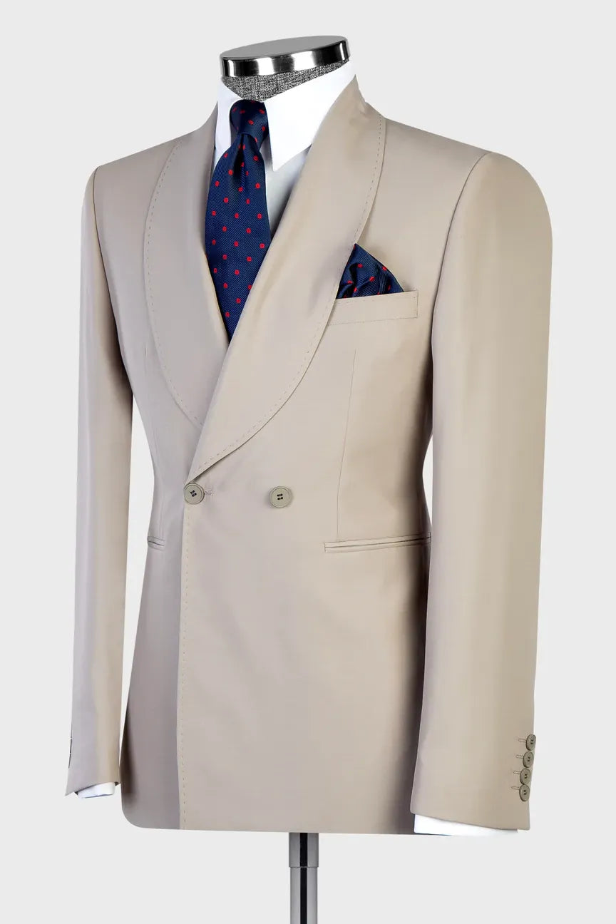 Two-button Shawl Lapel 2-piece Suit