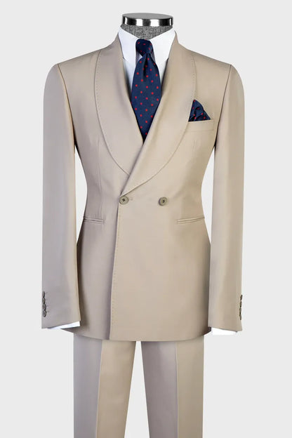 Two-button Shawl Lapel 2-piece Suit