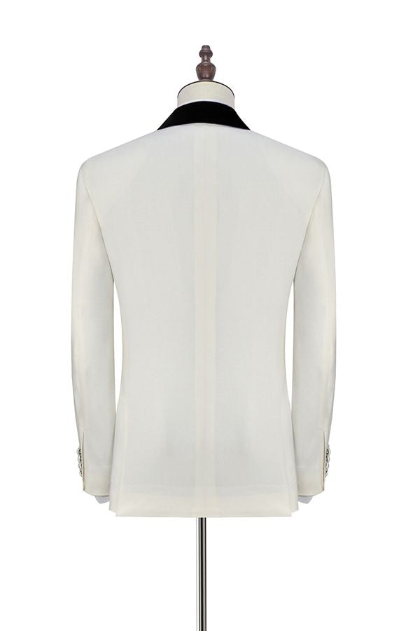 White Classic Wedding Tuxedos 2-piece Suit