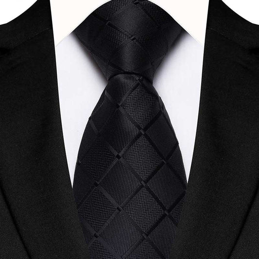 Black Checkered Tie