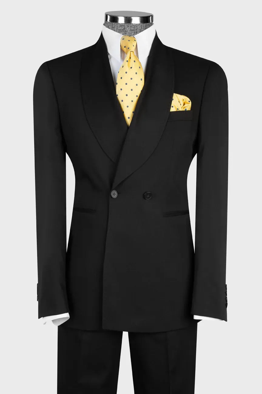 Two-button Shawl Lapel 2-piece Suit