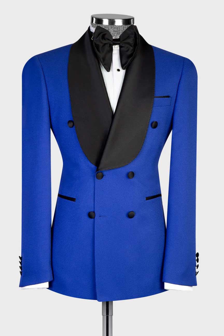 Men's Shawl Lapel Tuxedo in Blue