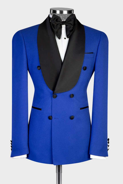 Men's Shawl Lapel Tuxedo in Blue