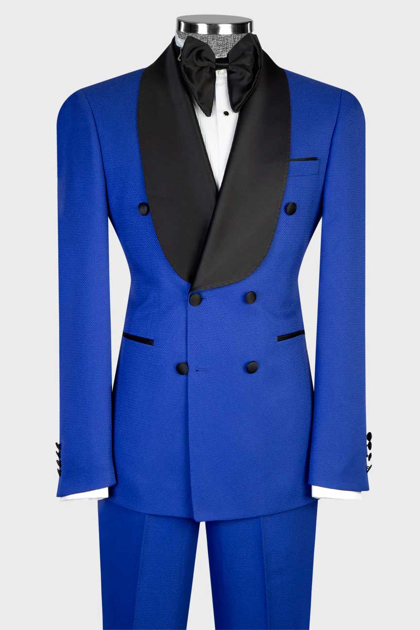 Men's Shawl Lapel Tuxedo in Blue