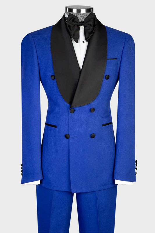 Men's Shawl Lapel Tuxedo in Blue