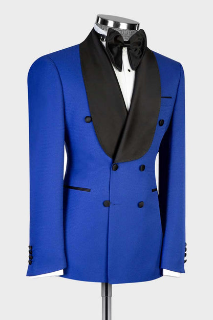 Men's Shawl Lapel Tuxedo in Blue