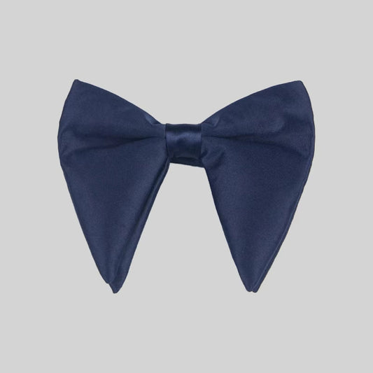 Blue Satin Bow Tie