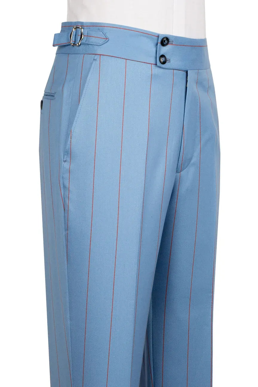 Bold Striped Double-breasted 2-piece Suit