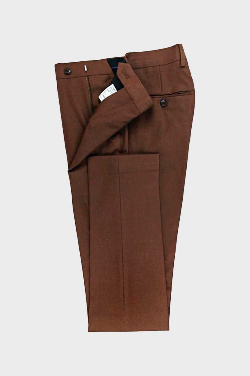 Brown 3 Piece Classic Luxury Suits