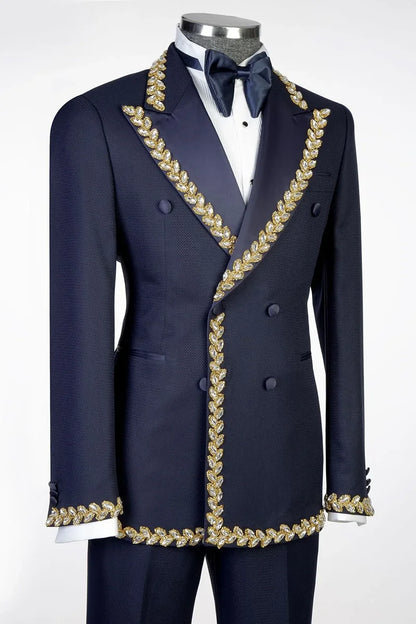 Double-breasted 2-piece Tuxedo in Navy