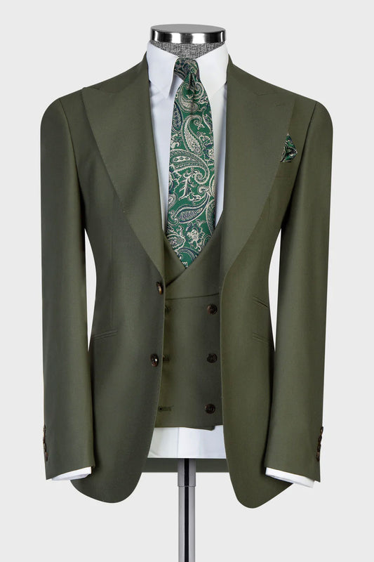 Men's 3-piece Suit in Forest Green