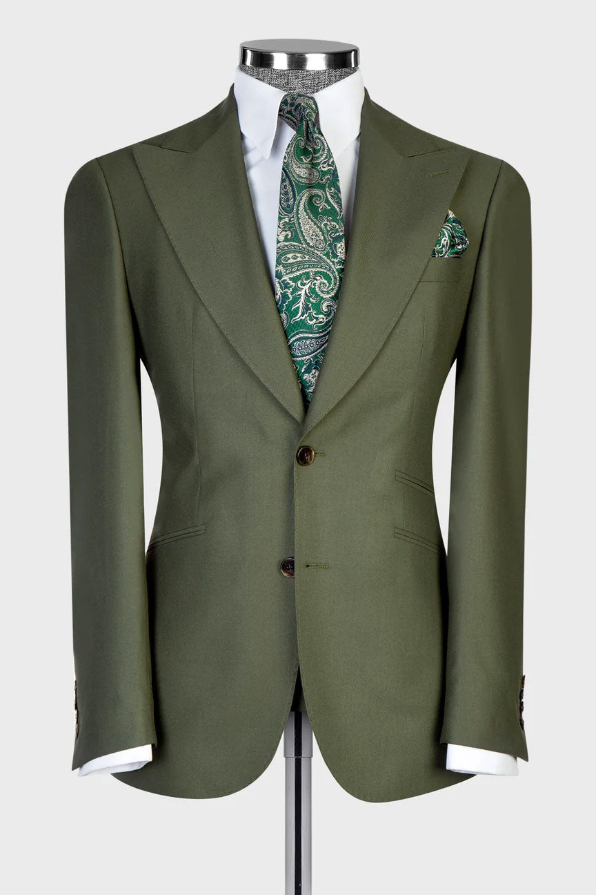 Men's 3-piece Suit in Forest Green