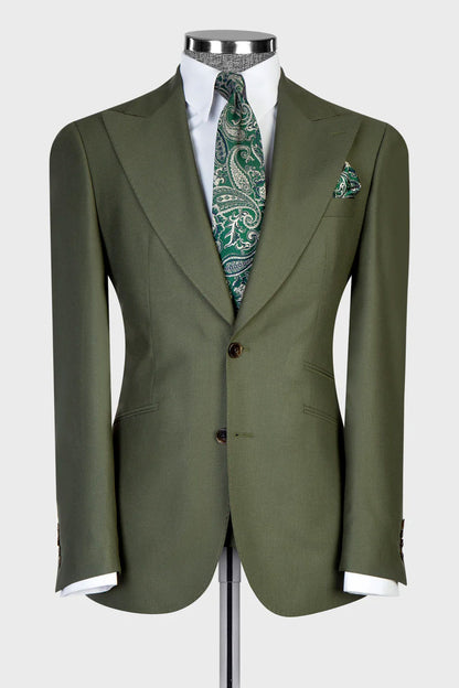Men's 3-piece Suit in Forest Green