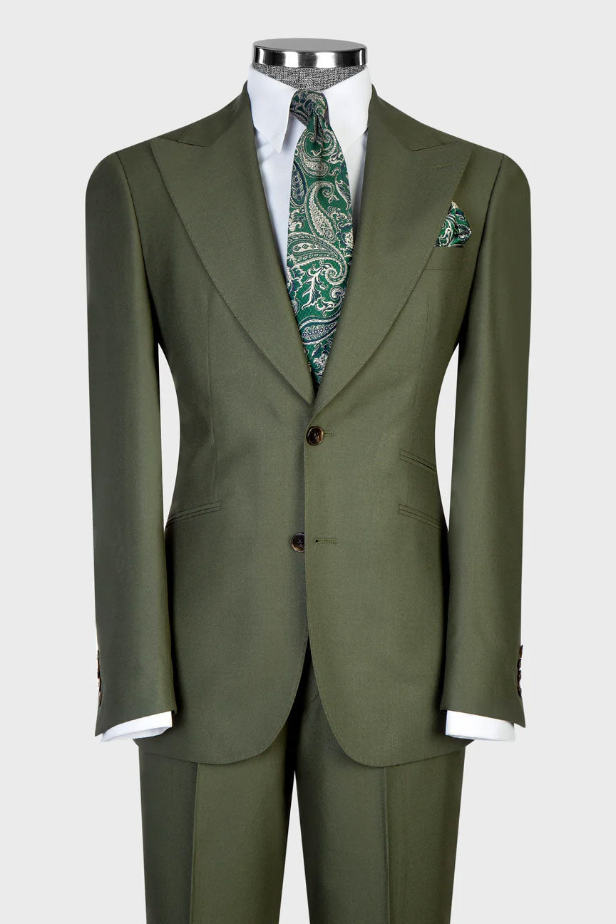 Men's 3-piece Suit in Forest Green