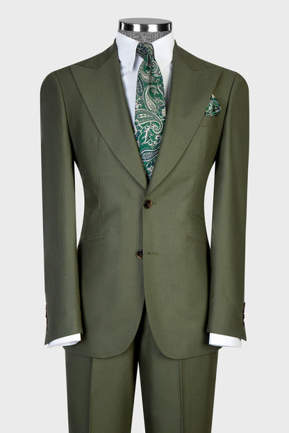 Men's 3-piece Suit in Forest Green
