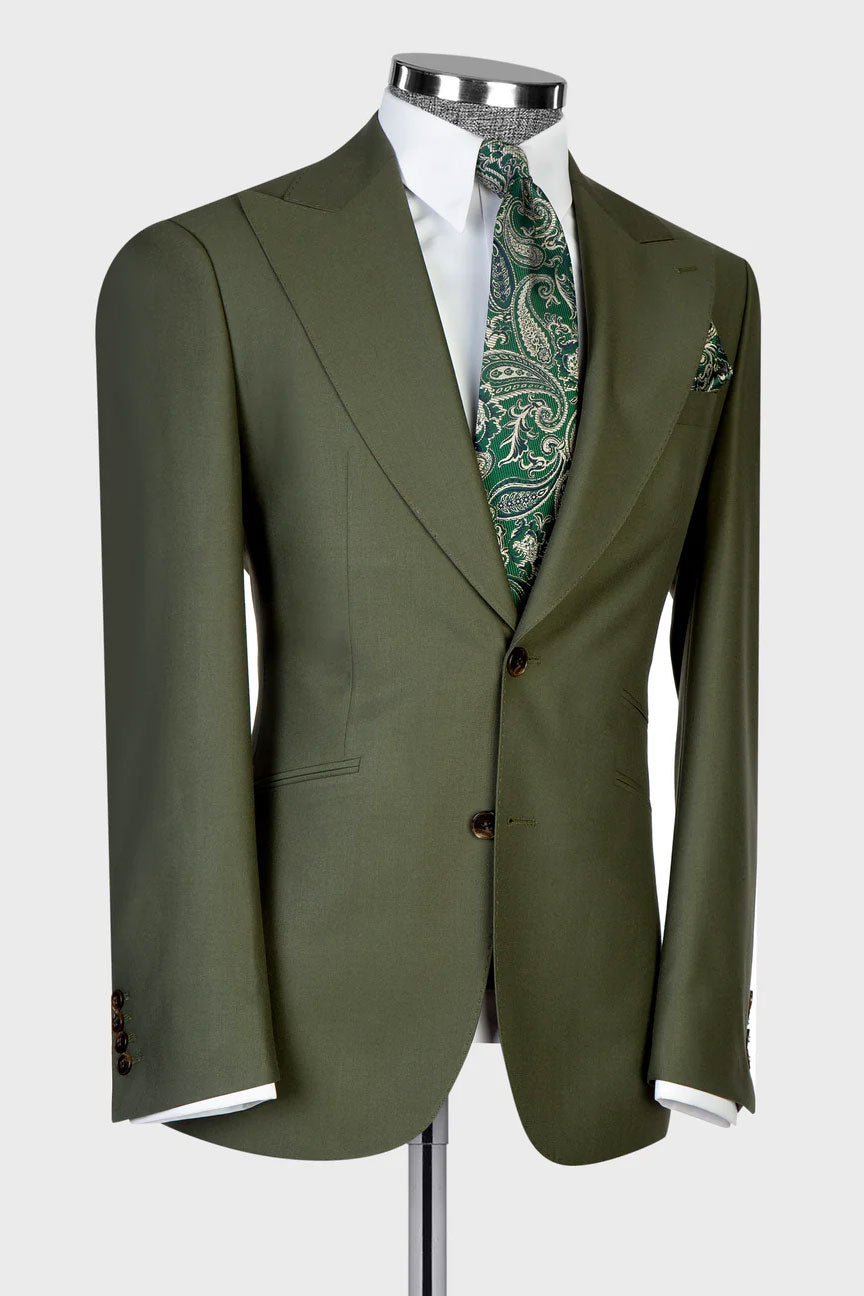 Men's 3-piece Suit in Forest Green