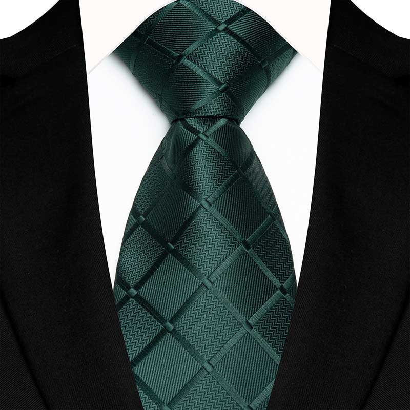 Green Checkered Tie