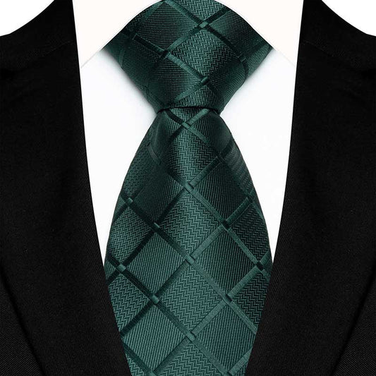 Green Checkered Tie