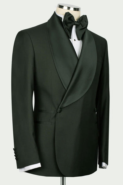 Green Shawl Lapel 2-piece Suit Wedding & Prom Tuxedo