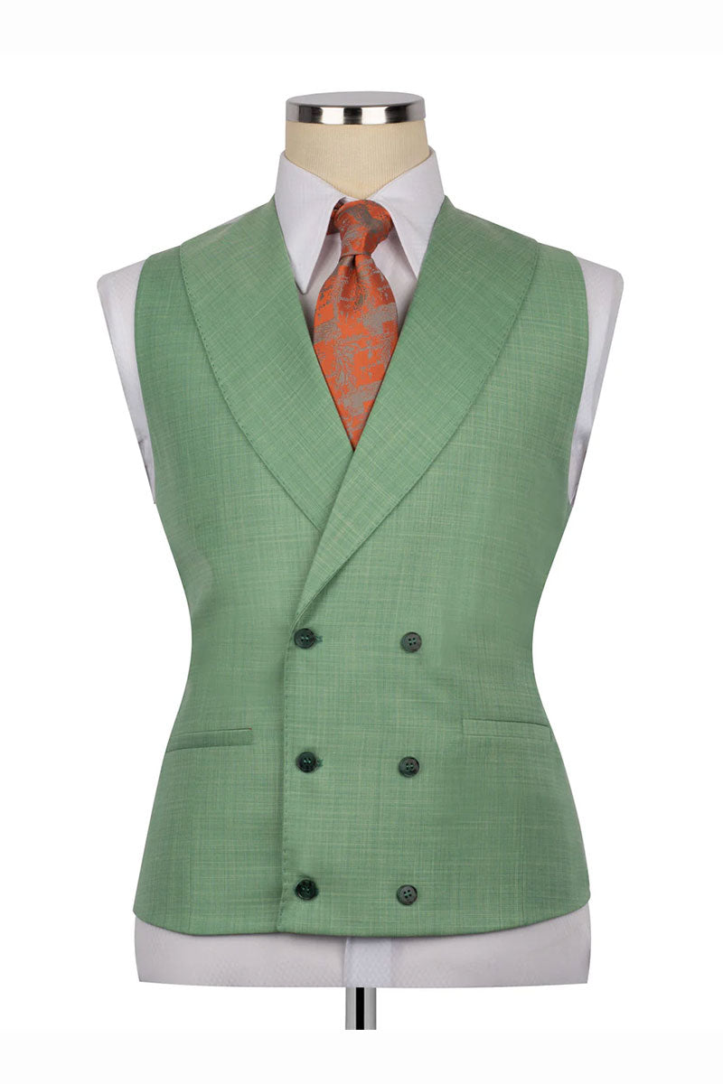 Men's Chic Peak Lapel 3-piece Suit
