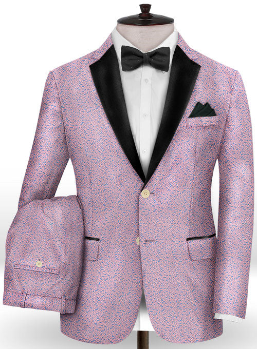 Light Pink Jacquard Prom Outfits Men 2-Pieces Suits