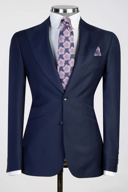 Men's Peak Label Suit in Navy