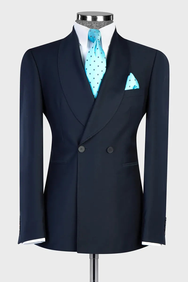 Shawl Lapel Two-button 2-piece Suit