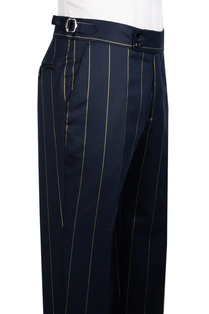 Striped Double-breasted 2-piece Suit