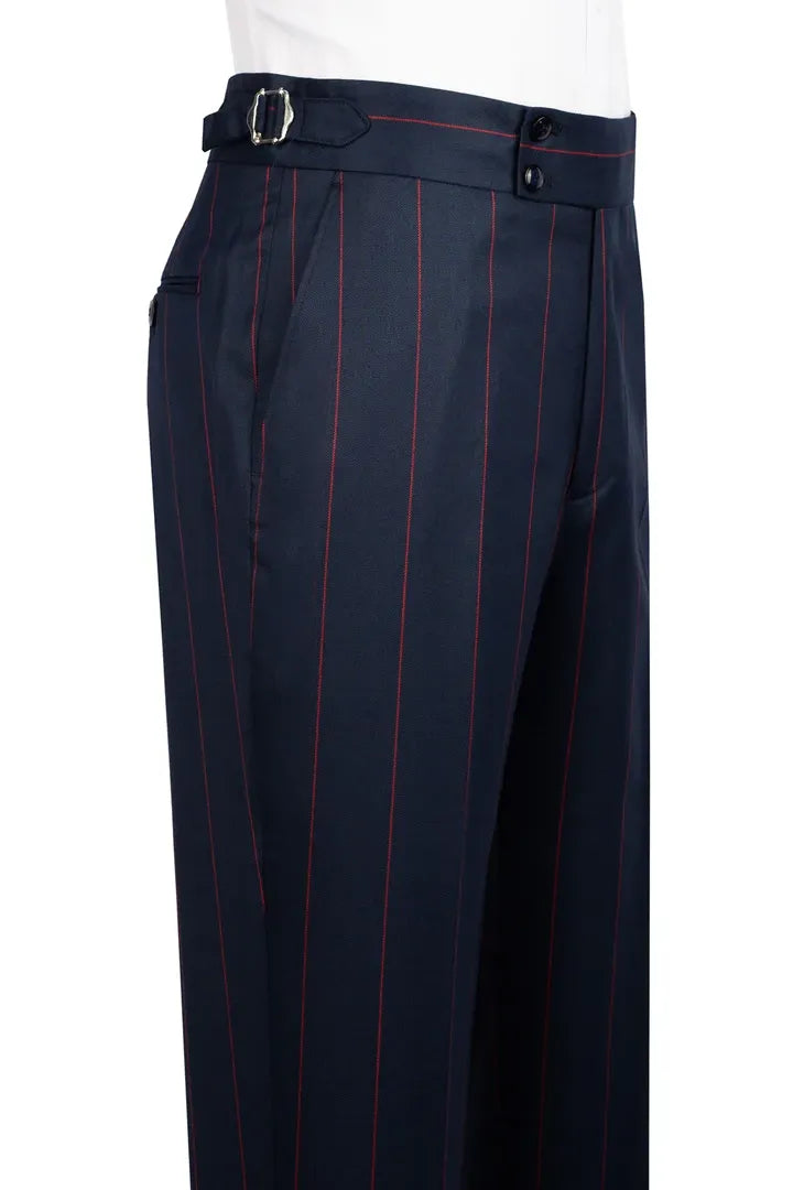 Striped Double-breasted 2-piece Suit