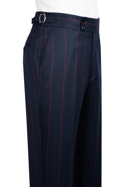 Striped Double-breasted 2-piece Suit
