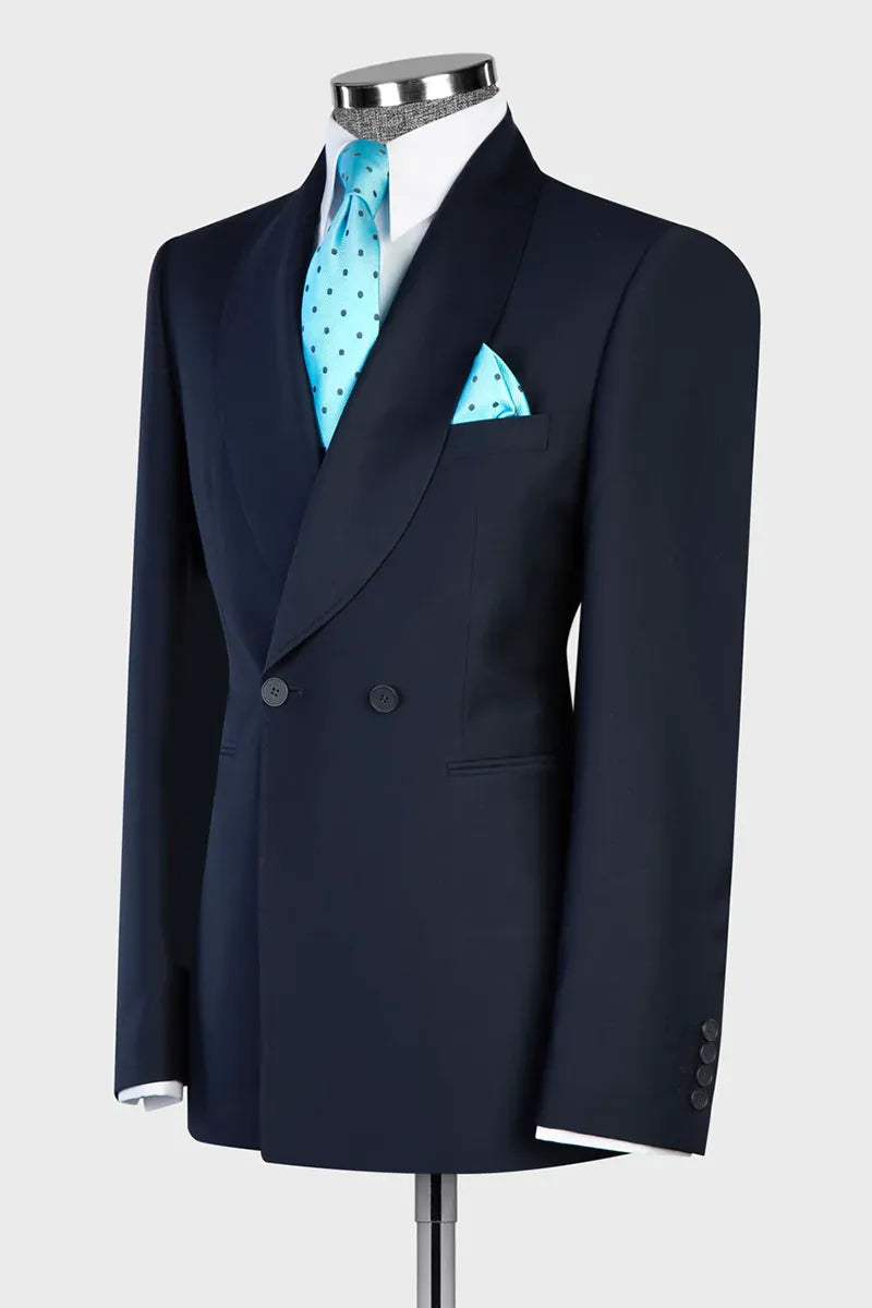 Shawl Lapel Two-button 2-piece Suit