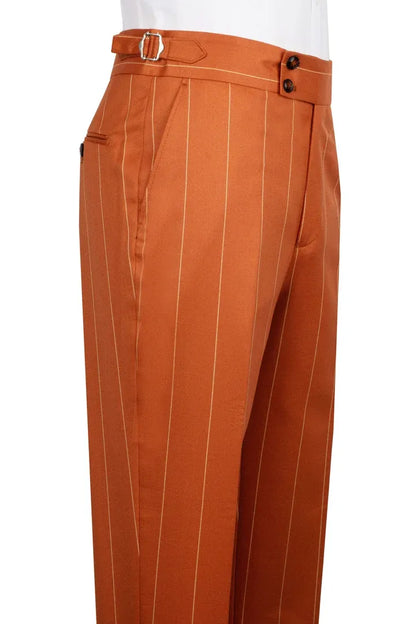 Bold Striped Peak Lapel 2-piece Suit