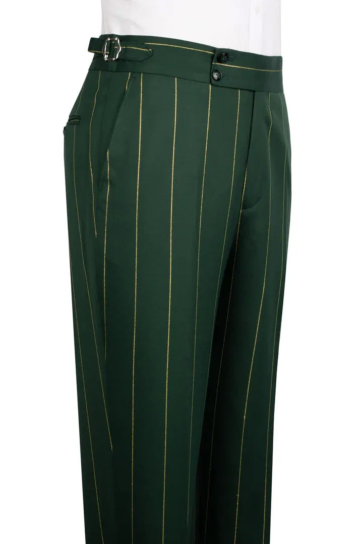 Bold Striped Double-breasted 2-piece Suit