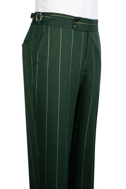 Bold Striped Double-breasted 2-piece Suit