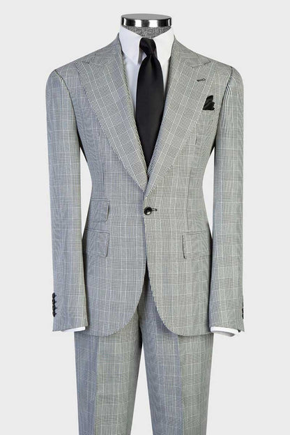 Prince of Wales Plaid 3-piece Suit
