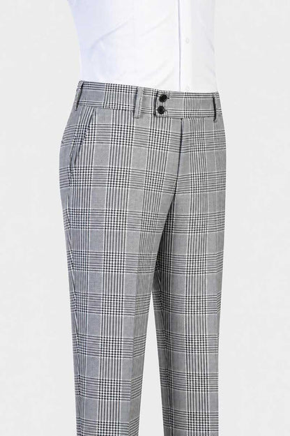 Prince of Wales Plaid 3-piece Suit