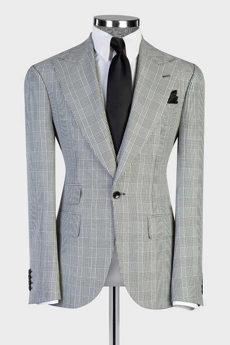 Prince of Wales Plaid 3-piece Suit