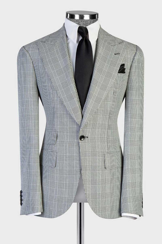 Prince of Wales Plaid 3-piece Suit