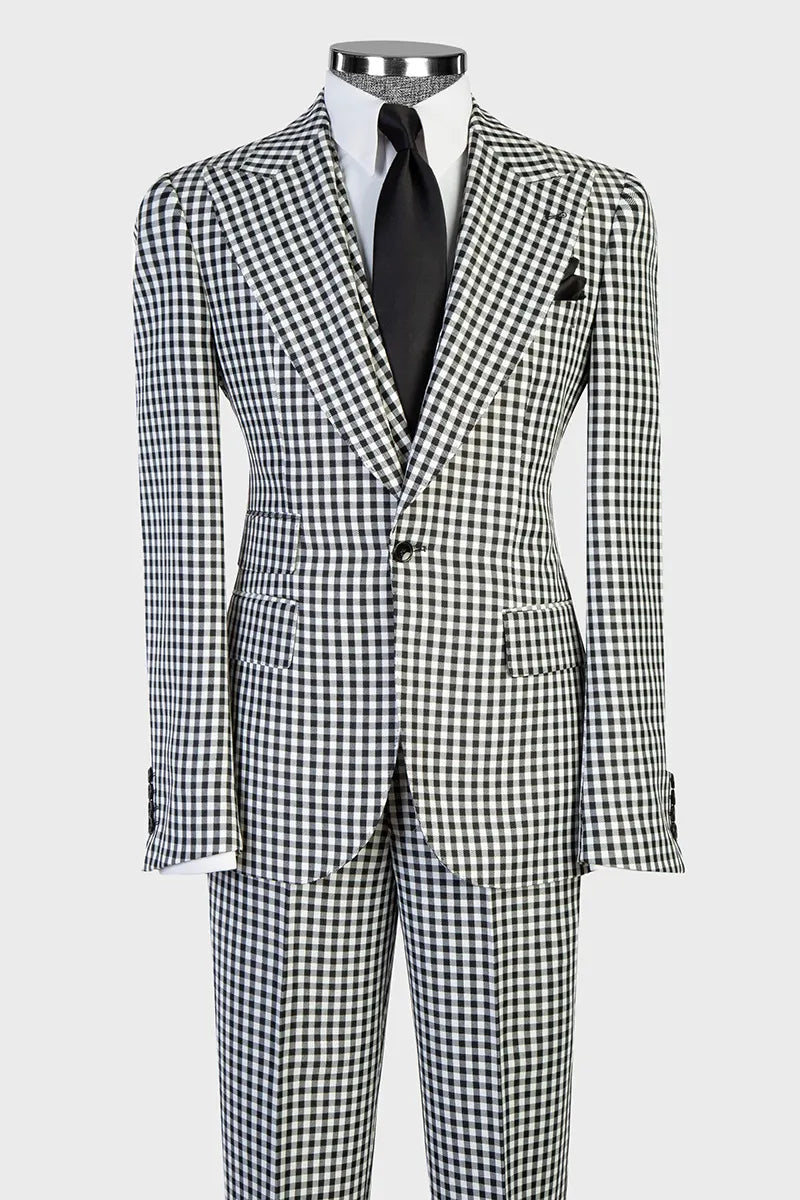The Micro-check 3-piece Suit