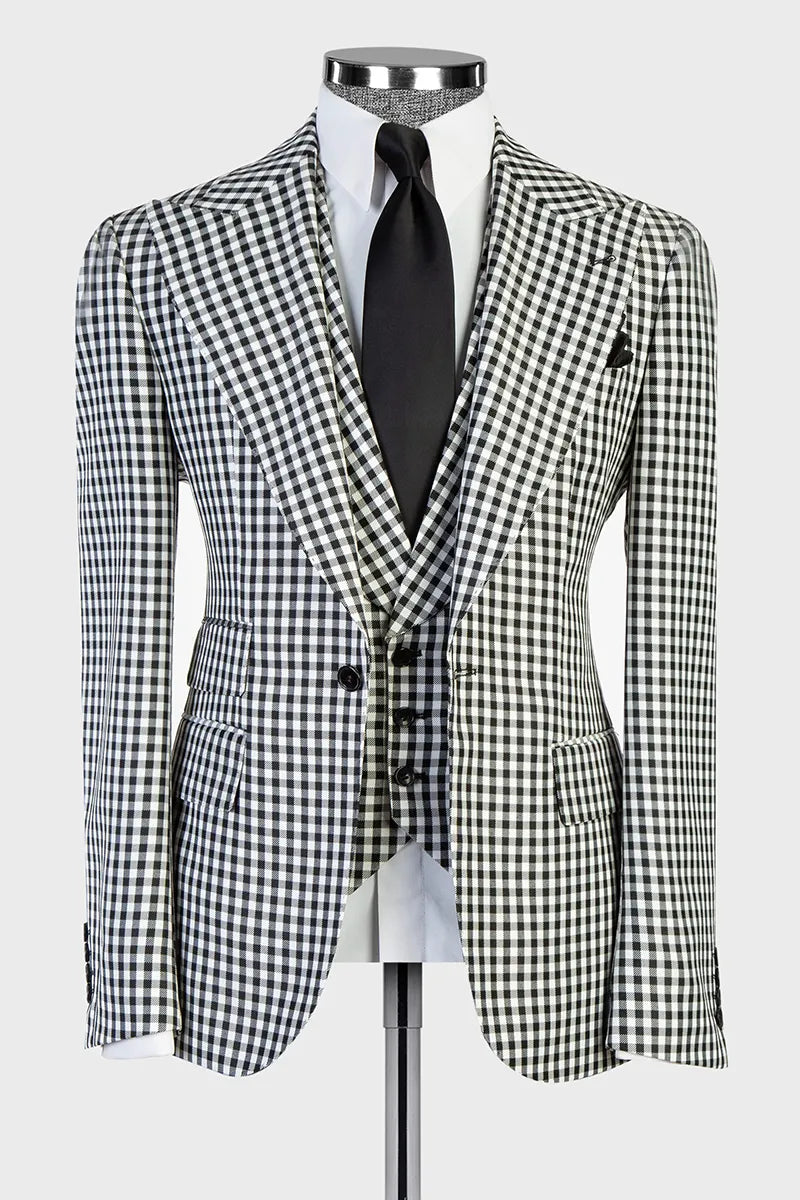 The Micro-check 3-piece Suit