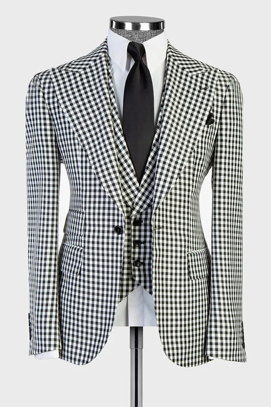 The Micro-check 3-piece Suit