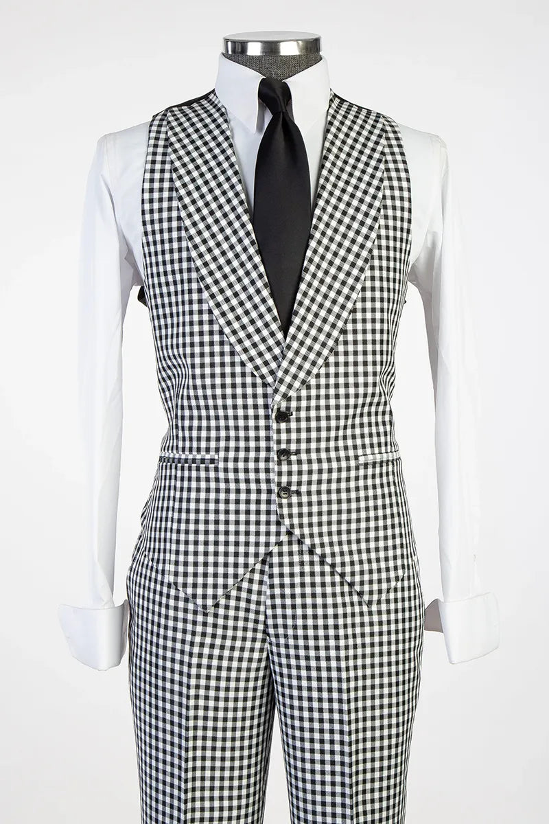The Micro-check 3-piece Suit