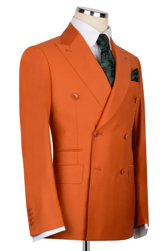 Double-breasted Peak Lapel 2-piece Suit