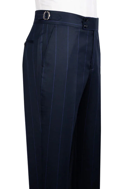 Bold Striped Double-breasted 2-piece Suit