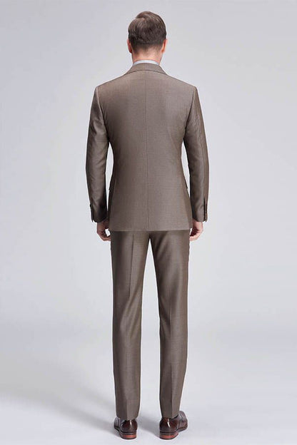 Top Coffee One Button Men's Suits for Business