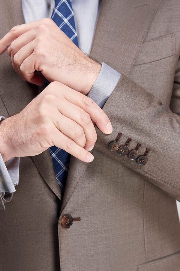 Top Coffee One Button Men's Suits for Business