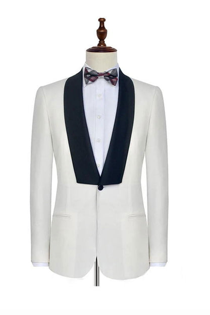 White Classic Wedding Tuxedos 2-piece Suit