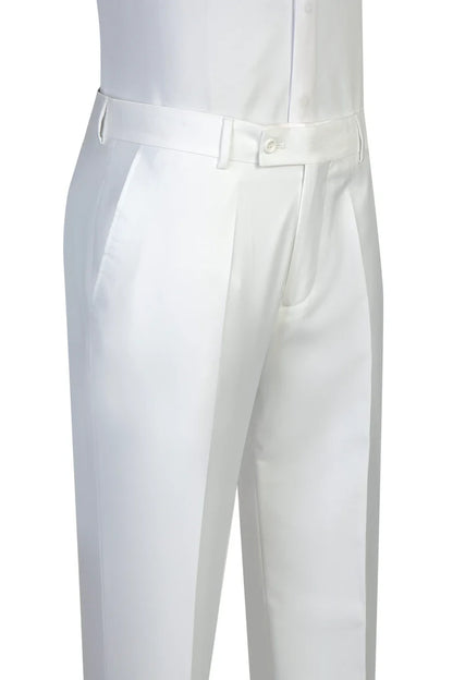 Men's White Peak Lapel 2-piece Suit